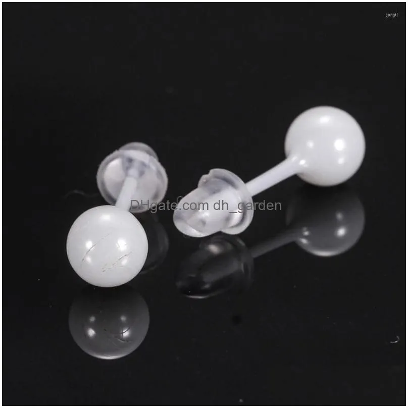 stud earrings cute 8mm ball ceramic earings for women fashion jewelry antiallergy party accessories earring jewellry
