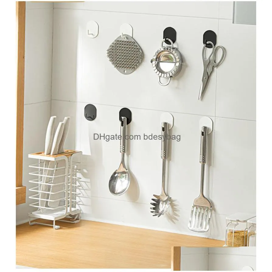 robe hooks stainless steel single hook hole hook wall hanging bathroom kitchen metal hook set