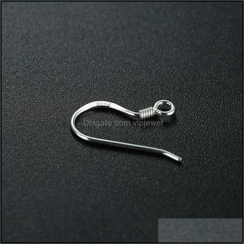  925 sterling silver earring findings fishwire hooks jewelry diy ear wire hook fit earrings for jewelry making bulk bulk lots
