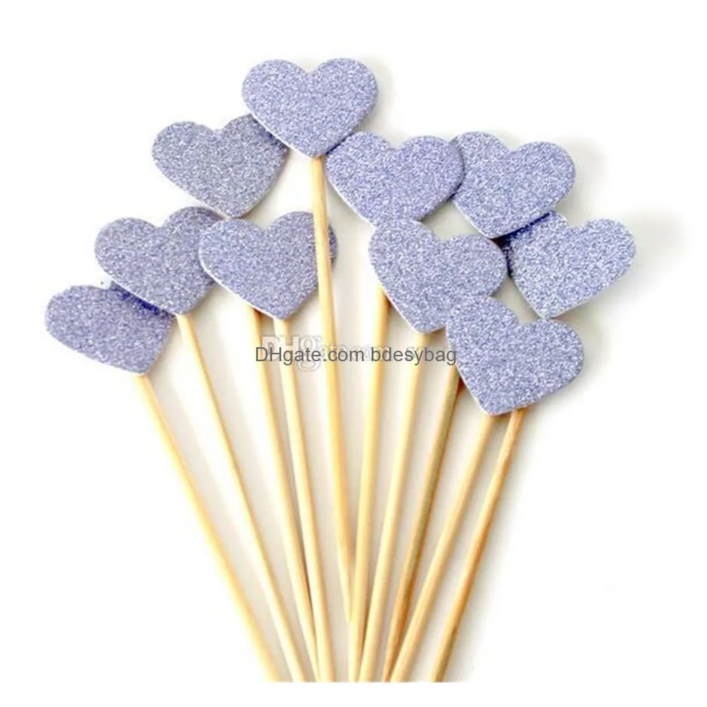 party decoration wholesale party decoration handmade lovely heart cupcake toppers girl baby shower decorations party supplies birthday