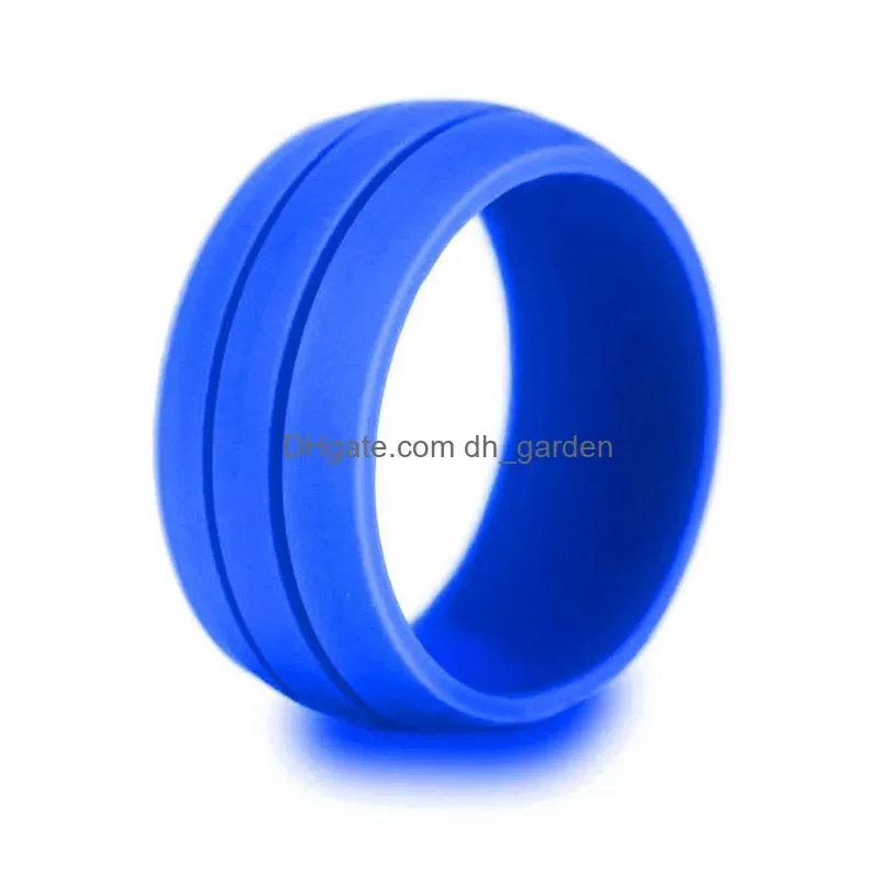 8.5mm width fashion wedding silicone band rings women sports personalized punk finger rings for men engagement party jewelry gift