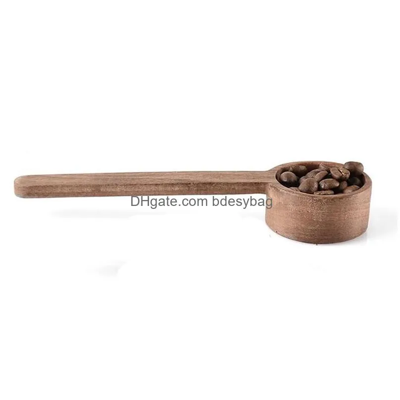 measuring tools walnut wooden measuring spoon tools milk powder tea coffee beans scoop home kitchen accessories 10g capacity gf