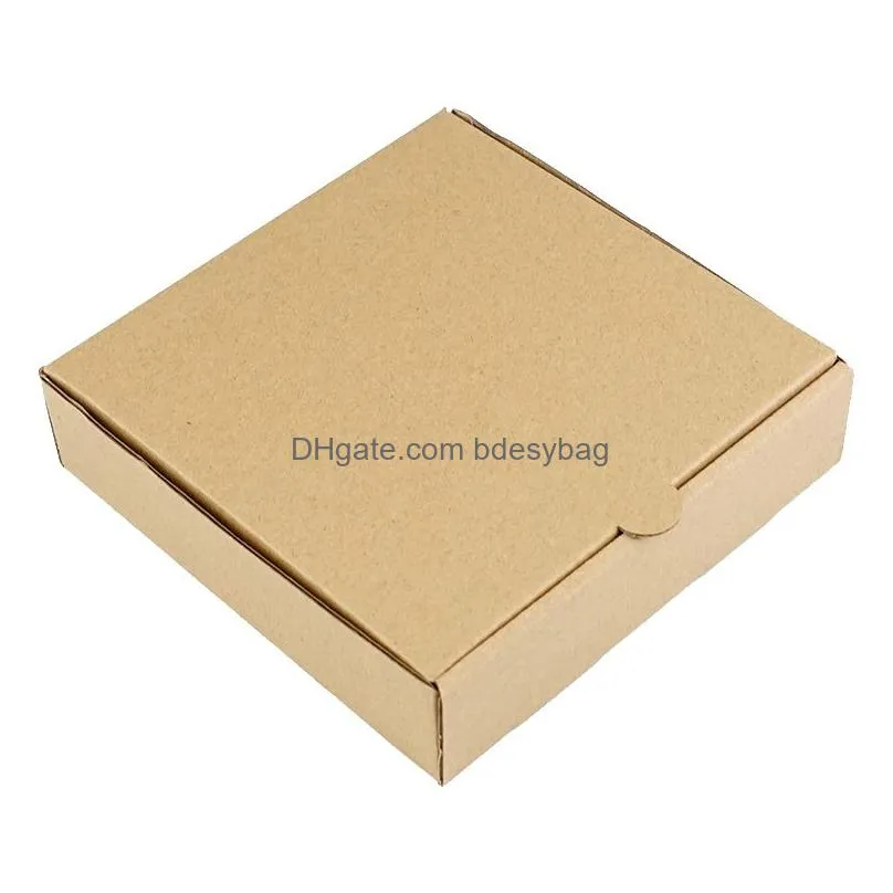 gift wrap gift wrap 10pcs/pizza box kraft paper pizza supports custom size and printing1