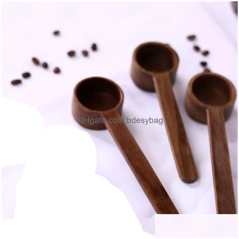 measuring tools walnut wooden measuring spoon tools milk powder tea coffee beans scoop home kitchen accessories 10g capacity gf