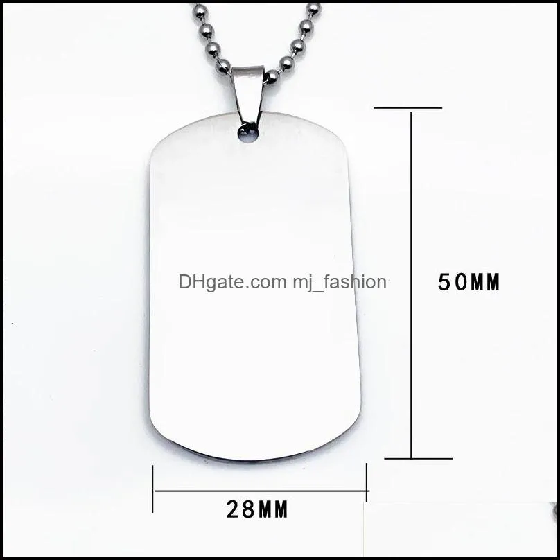 stainless steel father and son tag necklace keychain for men high quality military tag ball chain jewelry for your daddy son