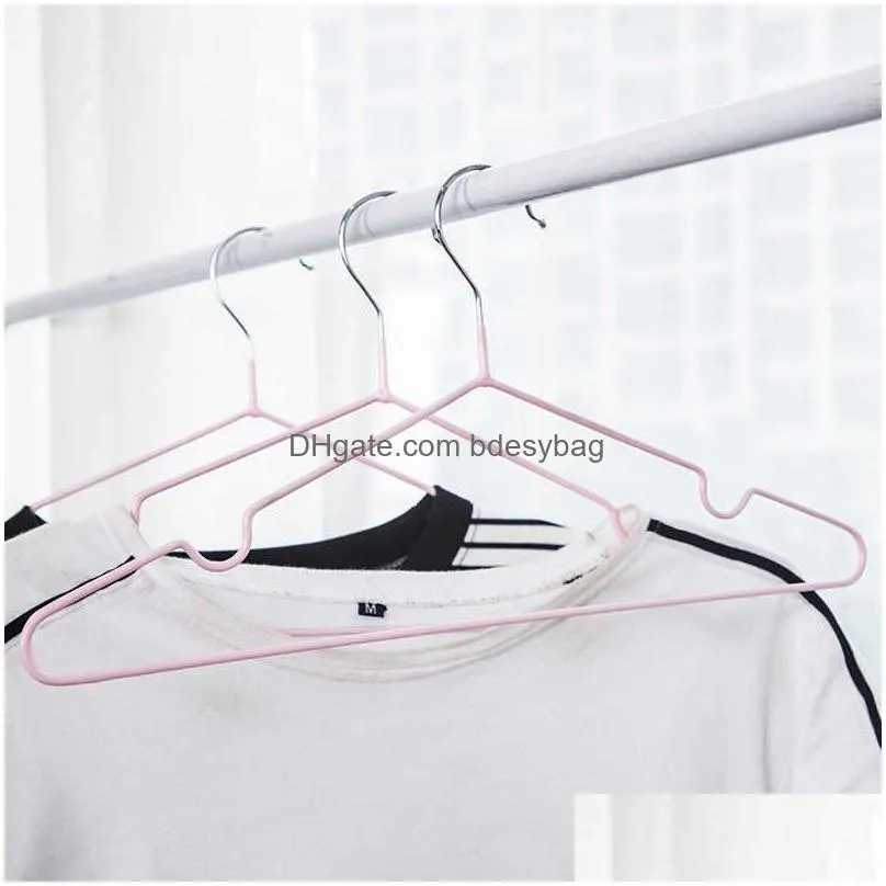 hangers racks home metal hanger windproof antiskid clothes hanging waterproof clothes rack no trace clothing support durable thicken hanger dbc