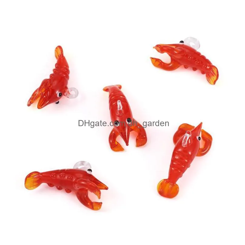 charms 5pcs handmade chinese zodiac lampwork pendants mixed color animal pendant for necklace diy jewelry making craftscharms