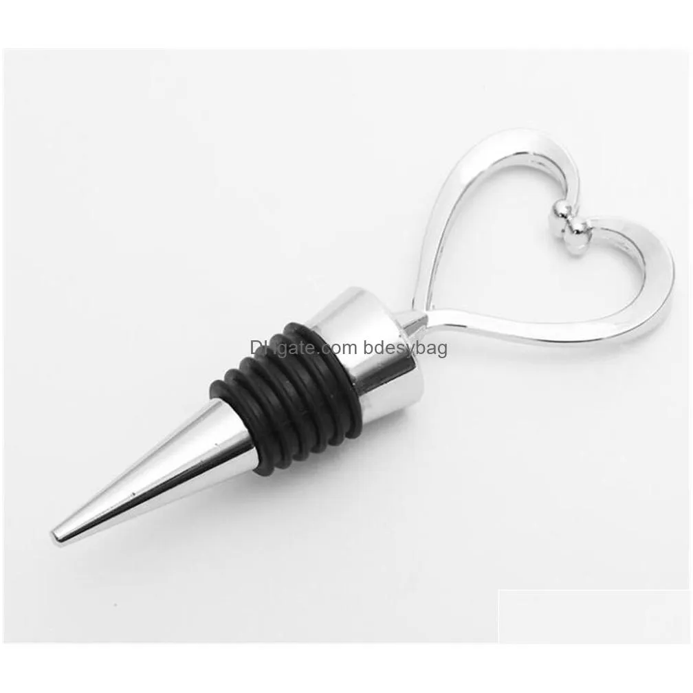 bar tools heart shaped champagne wine bottle stopper valentines wedding gifts set wine stopper bar accessories xb1