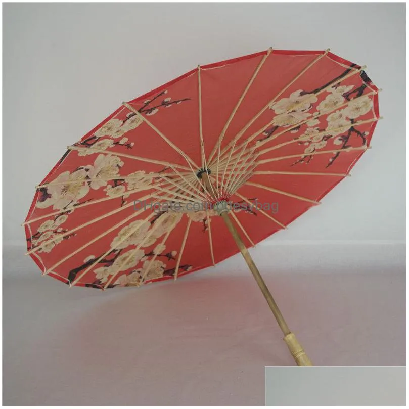 umbrellas rainproof paper umbrellas chinese traditional craft wooden handle oil papers umbrella wedding party stage performance props