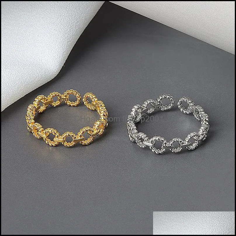 wedding rings korean fashion sweet flower ring for women statement engagement opening finger bridal steampunk hip hop 3554 q2