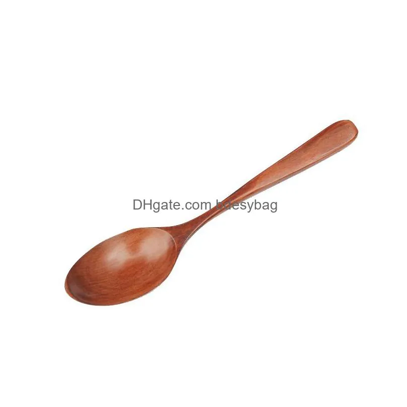 spoons natural solid wood spoon binding thread coffee honey spoons environment protection tableware children soup ladle factory direct 3yg