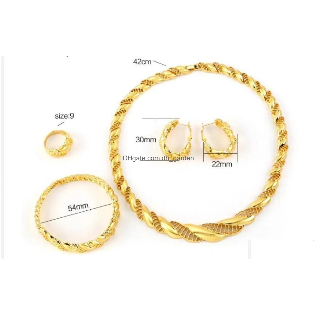 earrings necklace jewelry sets mejewelry est brazil gold plated set high quality wedding banquet dating fhk12177 drop delivery 2021