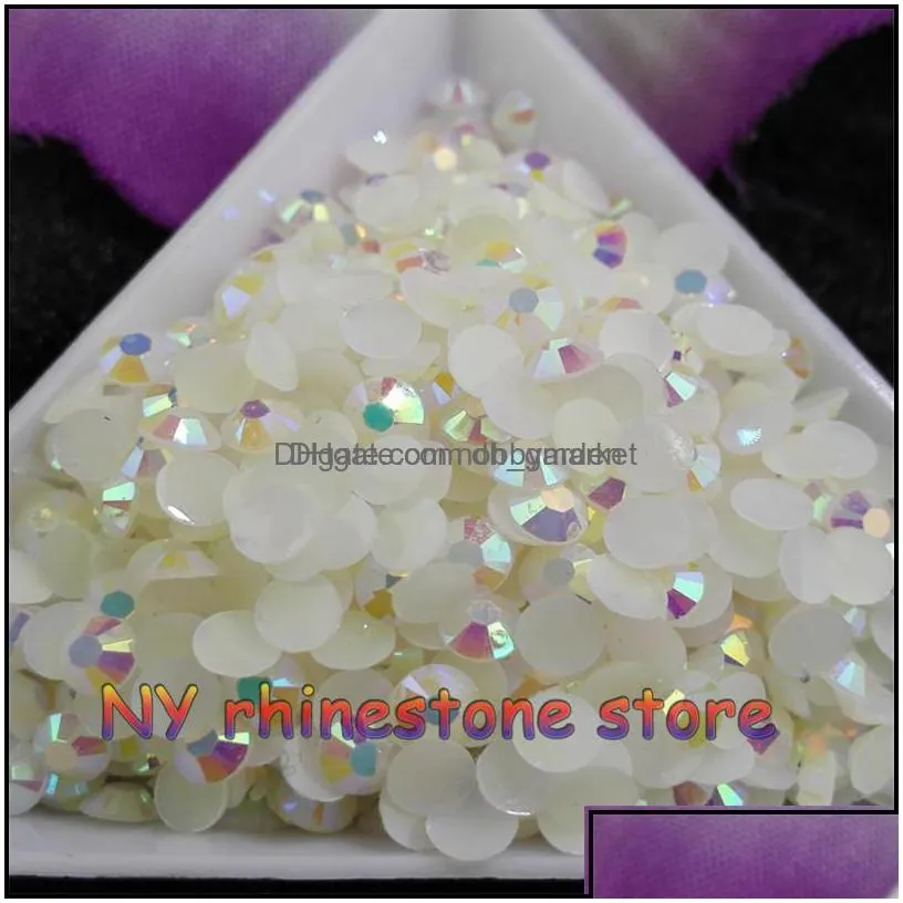 rhinestones loose beads jewelry 5000pcs/bag ss16 4mm 10 color jelly ab resin crystal flatback super glitter nail art strass wedding