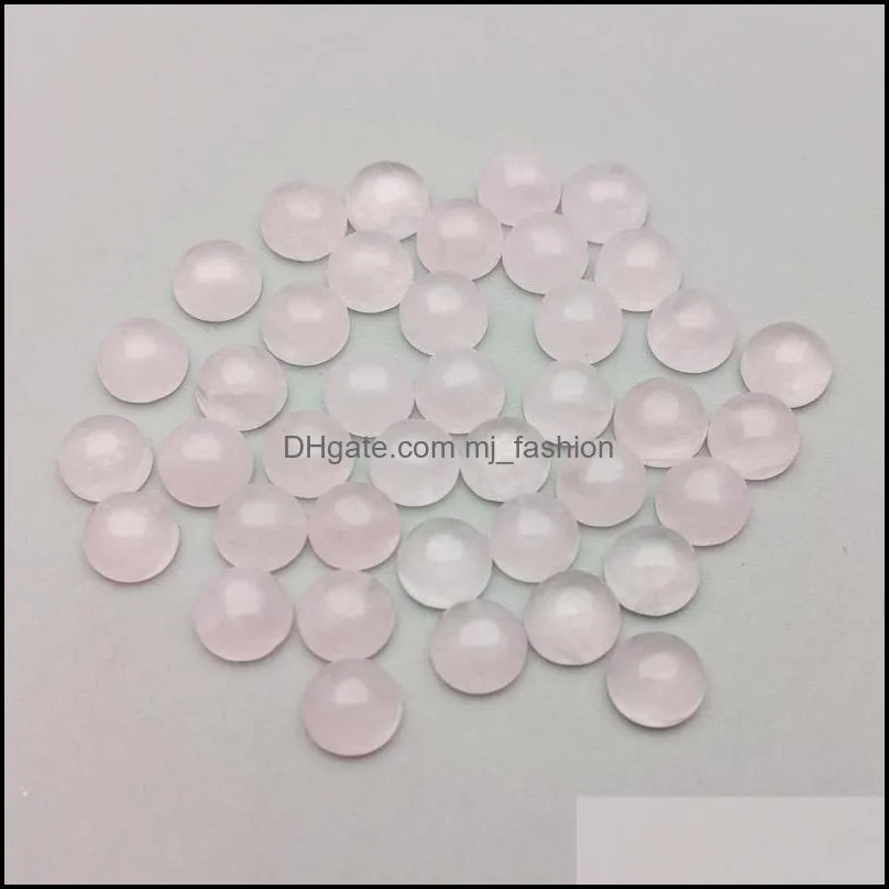 natural stone 6mm 8mm 10mm 12mm round loose beads rose quartz face for natural stone necklace ring earrrings jewelry accessory