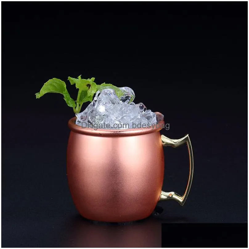 wine glasses 60ml 304 stainless steel mini moscow mule mug hammered copper plated beer cup coffee cocktail mug wine beer cups