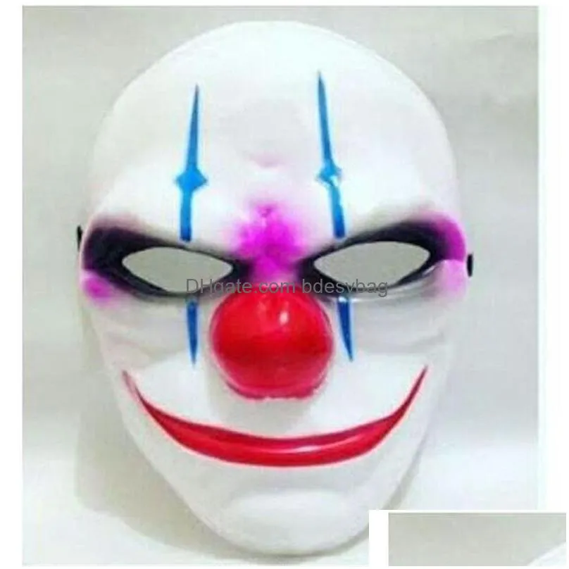 party masks pvc halloween mask scary clown party masks payday 2 for masquerade cosplay horrible masks