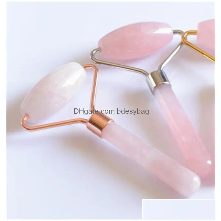 arts and crafts single head face roller natural powder crystal jade rollers delicate and compact massager gua sha beauty good 15ym e2