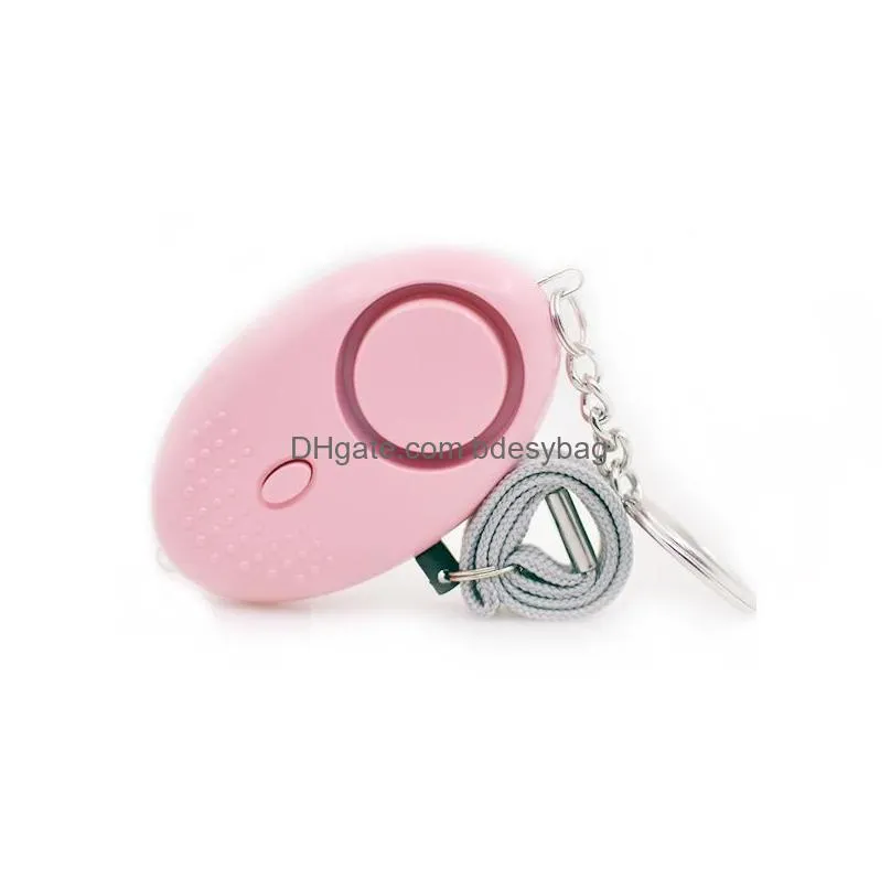 party favor 130db egg shape self defense alarm girl women security protect alert personal safety scream loud keychain alarm