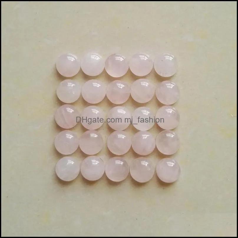 natural stone 6mm 8mm 10mm 12mm round loose beads rose quartz face for natural stone necklace ring earrrings jewelry accessory