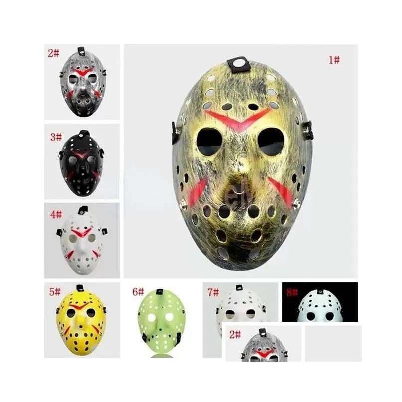 ups masquerade masks jason voorhees mask friday the 13th horror movie hockey mask scary halloween costume cosplay plastic party masks