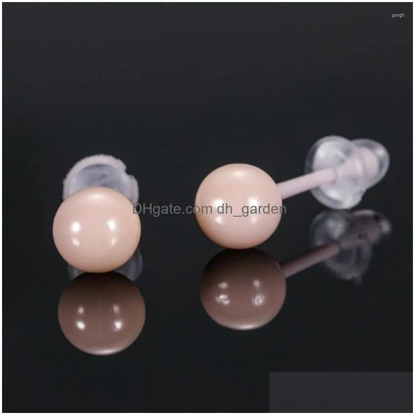 stud earrings cute 8mm ball ceramic earings for women fashion jewelry antiallergy party accessories earring jewellry