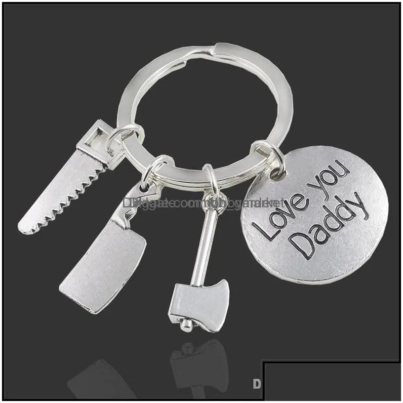 key rings jewelry keyring if dad cant fix it no one can hand tools keychain hammer screwdriver wrench charms ring hold fashion drop