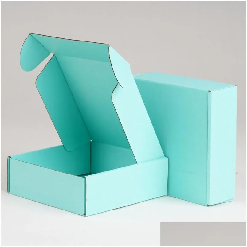 gift wrap corrugated paper boxes colored gift wrap packaging folding square packing jewelry packing cardboard box 15x15x5cm 20211222q2