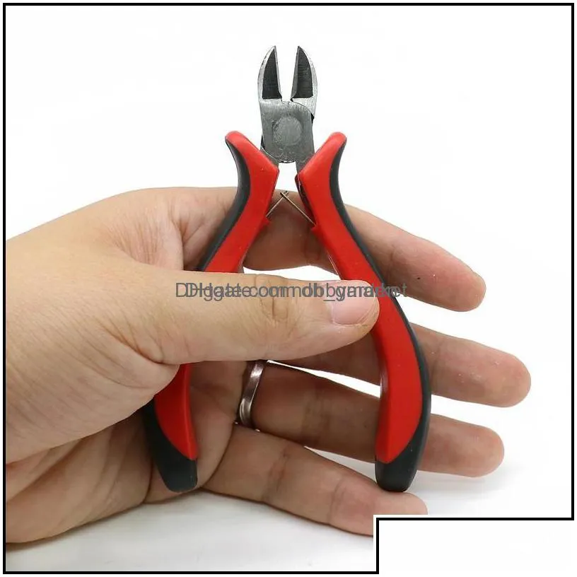 pliers jewelry tools equipment 120mm diagonal cutting plier with red handle for making diy in low prices zyt 0003 drop delivery 2021