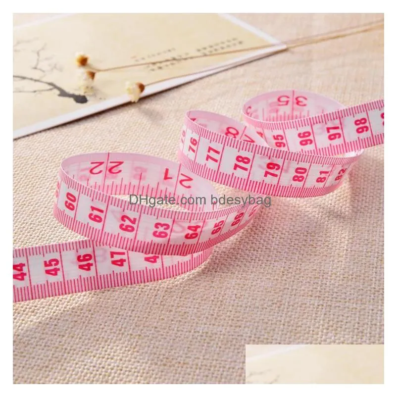 other festive party supplies 500pcs 60 inch 150cm doublescale double sides soft tape measure body measuring tailor ruler sewing tool flat mixed