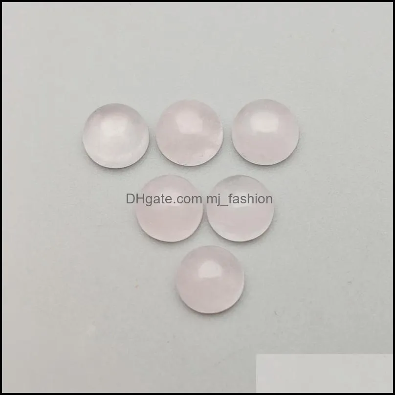 natural stone 6mm 8mm 10mm 12mm round loose beads rose quartz face for natural stone necklace ring earrrings jewelry accessory