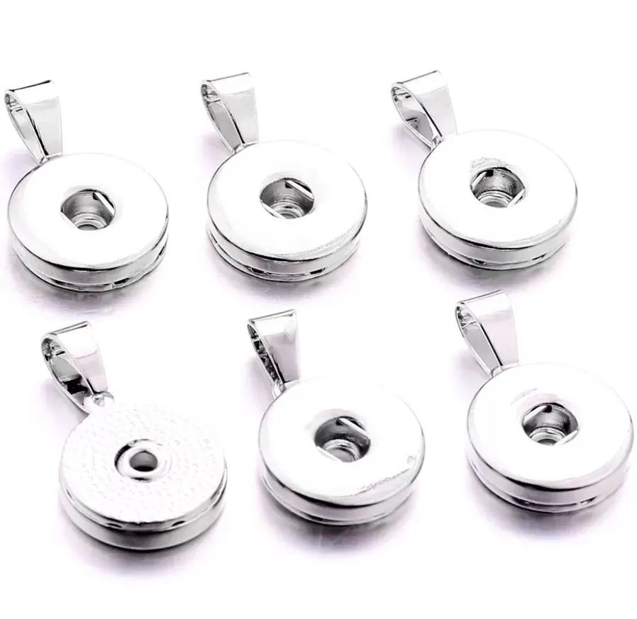 silver plated 12mm 18mm snap button necklace necklace for women ginger snaps buttons jewelry