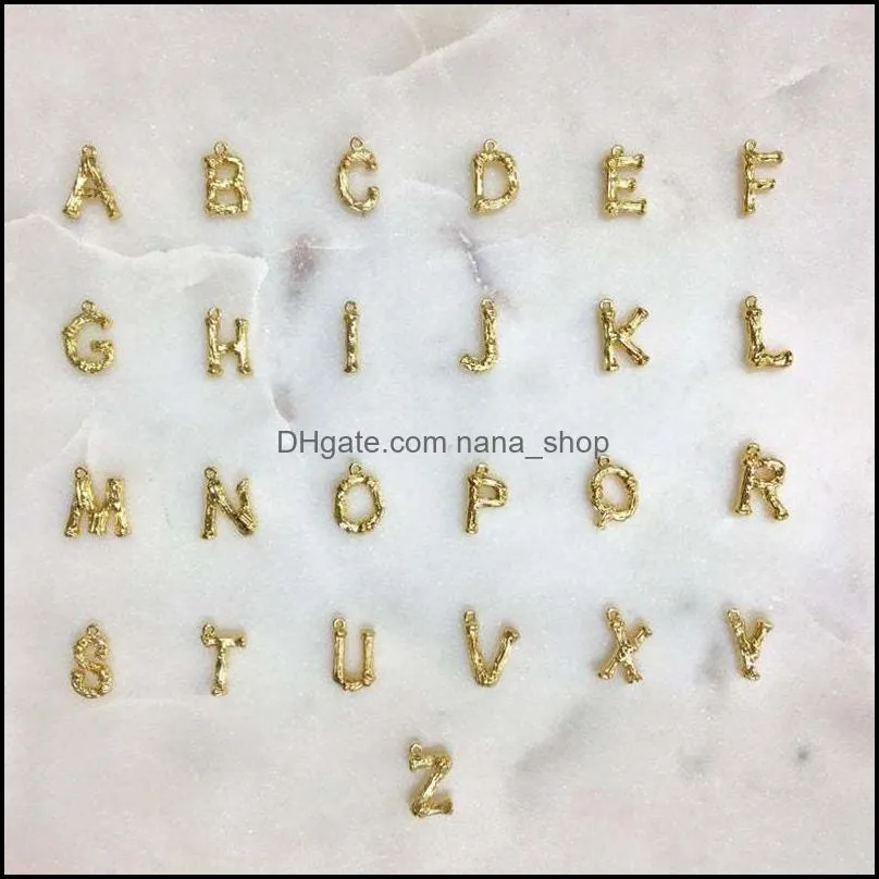 genuine copper 26 letters choker az english letter pendant necklace gold color 1cm 1.5cm pendants necklaces jewelry good choice gift