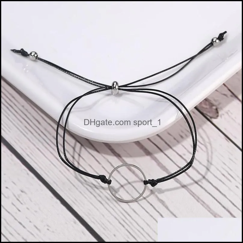 handmade stainless steel bracelet make a wish card wax rope braided bracelets bangles with multitype pattern for women girls