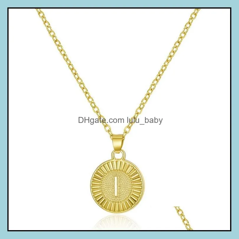 18k gold plated letter necklace for women birthday gifts fashion personality az alphabet choker necklaces jewelry dhs