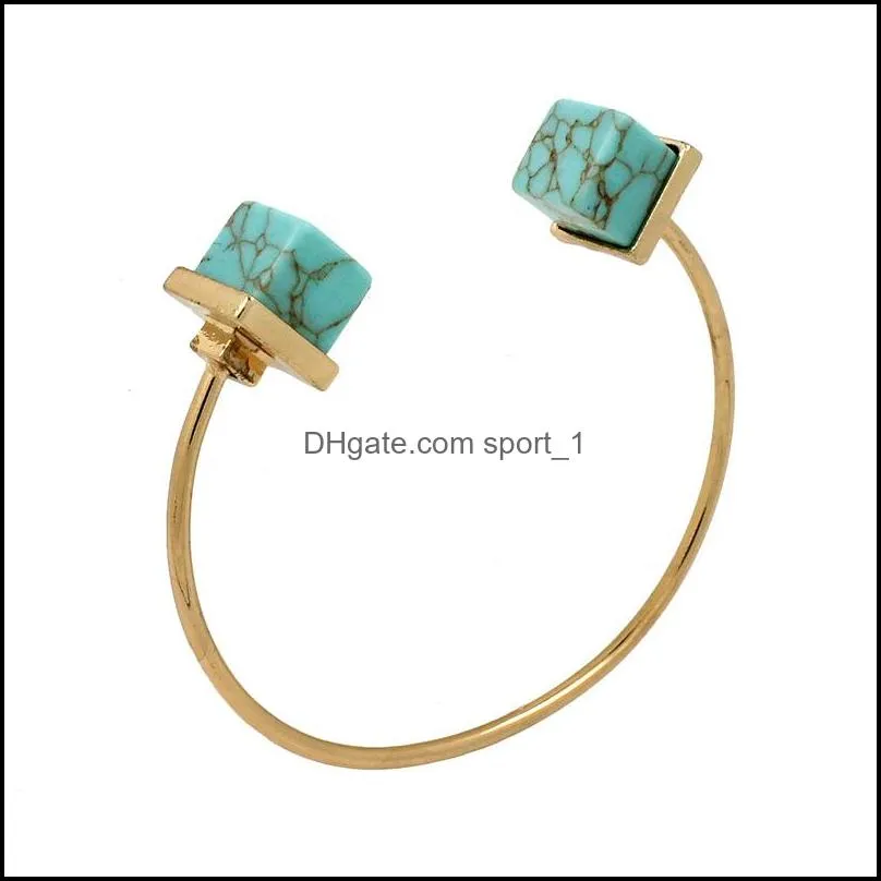 2016 turquoise wire loop bracelets high quality women adjustable bangle for girls fashion jewelry accessories 