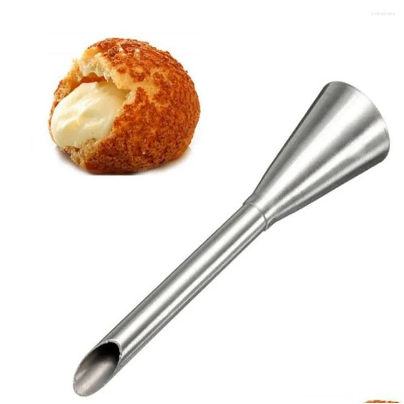 baking tools 2022 1pcs piping bag nozzles set stainless steel diy cupcake decorating tips puff cream pastry nozzle kitchen tool