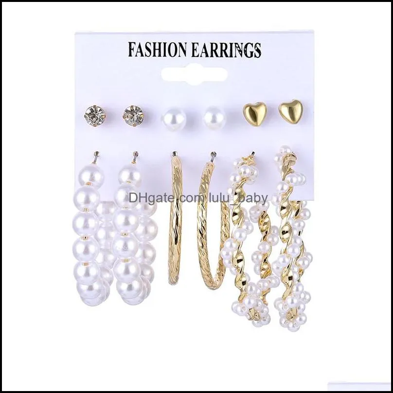 fashion drop dangle earrings for women lady high quality bohemian huggie hoop tassel earring set charm jewelry dhs k42fa