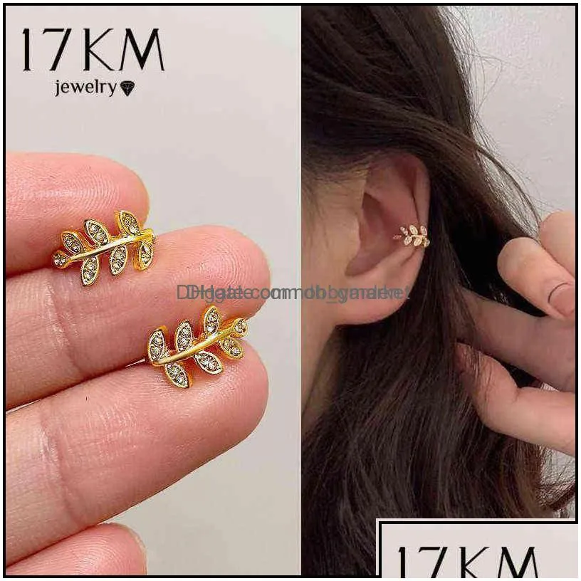 charm earrings jewelry 17km fashion gold pearl ear clips cuff for women men nonpiercing fake cartilage rings clip wholesale drop delivery