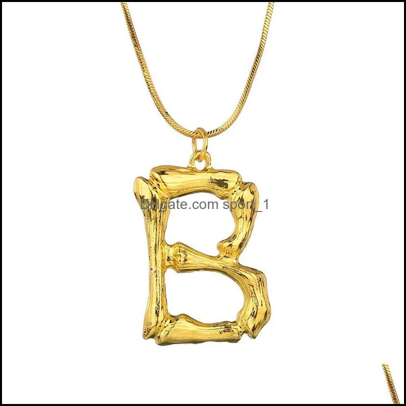 trendy 26 capital letter necklace english alphabet custom short gold chain uv color retention birthday gift jewelry for women y