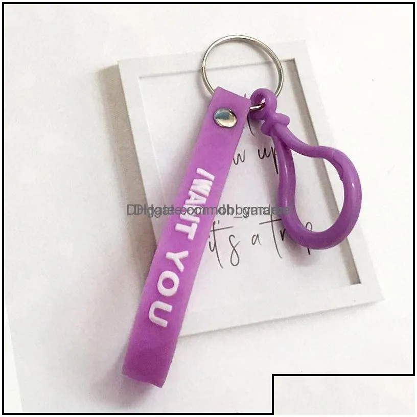 key rings jewelry custom soft flexible brand logo 3d pvc chain fashion motorcycle keychain car drop delivery 2021 yrfvw