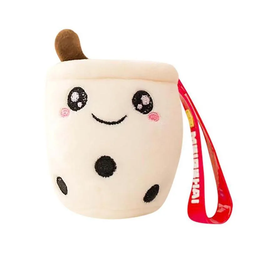 party favor mini bubble tea family stuffed doll plush fruits drink bottle strawberry milk cup pillow cushion kids toys key chain