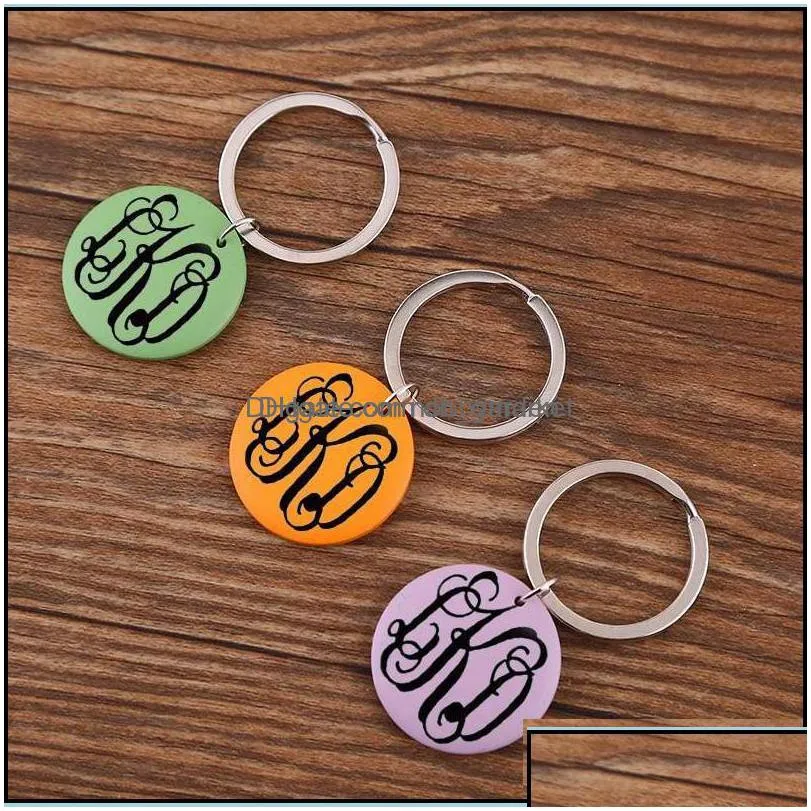 key rings jewelry wooden bead keychain can print round and cotton tassel pendant ringcustomized foreign trade beaded frilled wafer car