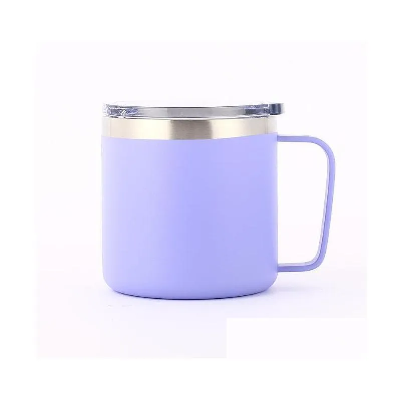 ups 14oz stainless steel tumbler milk cup double wall vacuum insulated mugs metal wine glass with handles lids coffee mug