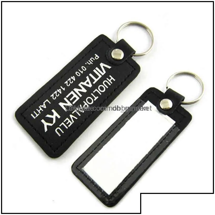 key rings jewelry custom car genuine metal luxury animal pu leather keychain with drop delivery 2021 sd61n