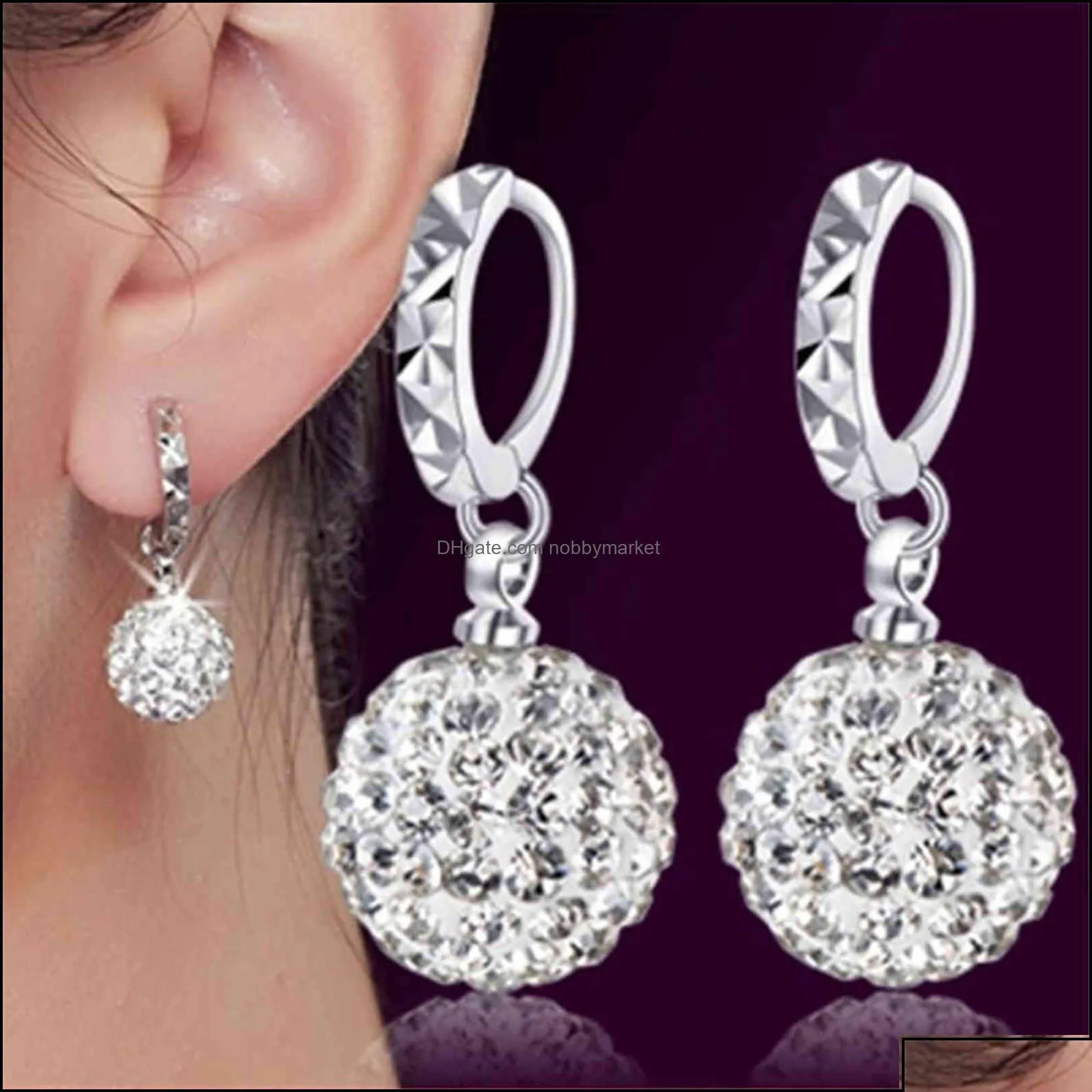 charm earrings jewelry nehzy 925 sterling sier shambhala luxury zirconia female original brand of highend vintage stud drop delivery 2021