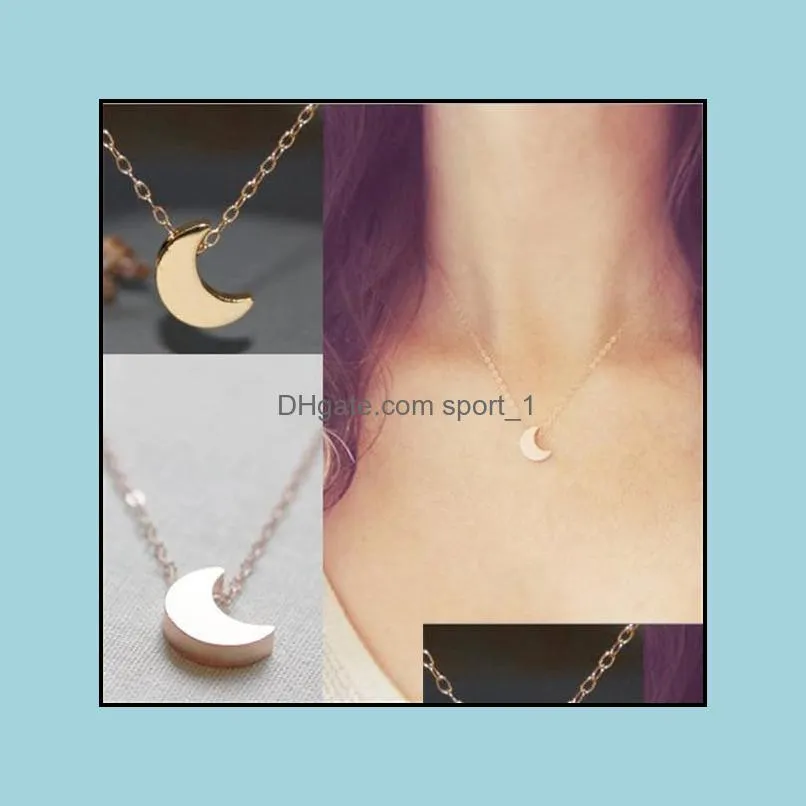 fashion star choker necklace women jewelry link chain gold silver moon star charm pendant necklace wedding birthday gifts