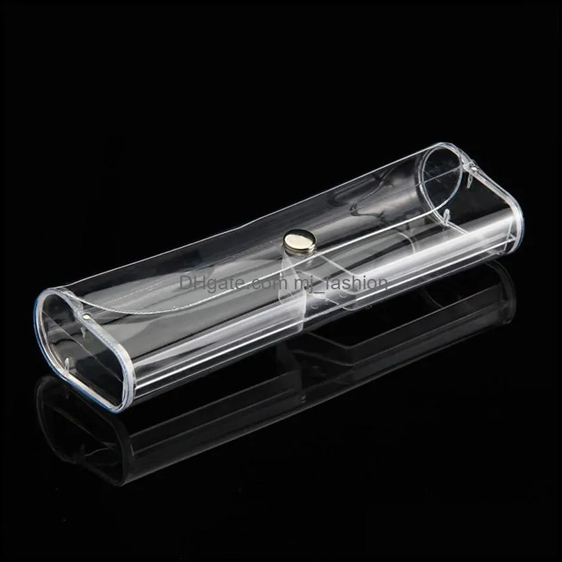 fashion plastic ultralight cases portable transparent reading glasses boxes for women men unisex eyewear accessories