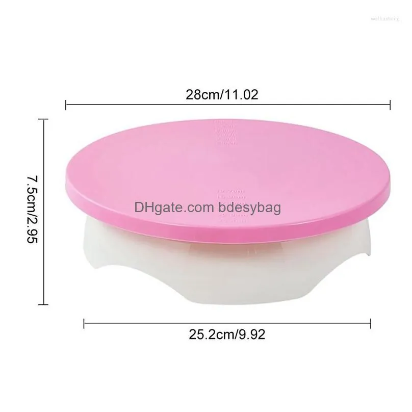baking tools 1pcs cake turntable stand decoration accessories diy mold rotating stable antiskid round table kitchen