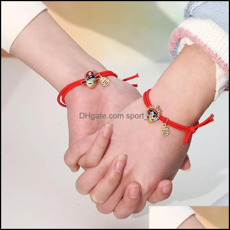 fashion lovely chinese style head rope lucky red ponytail holder rope happy year hair rope charm bride headwear accessoriesy