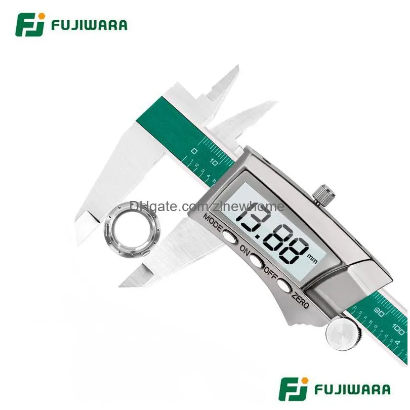 fujiwara 0150mm digital display stainless steel caliper 1/64 fraction/mm/inch lcd electronic vernier caliper t200602